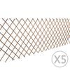 vidaXL Gard cu zăbrele, 5 buc.,180 x 90 cm, salcie