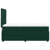 vidaXL Pat box spring cu saltea, verde &icirc;nchis, 90x190 cm, catifea