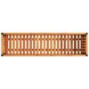 vidaXL Jardinieră de grădină, 110x30x27,5 cm, lemn masiv acacia/oțel
