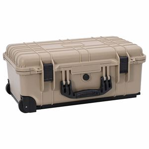 vidaXL Valiză tare Nisipiu 56 x 35 x 23 cm Polipropilenă și ABS