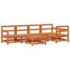 vidaXL Set de lounge pentru grădină 6 pcs Maro Ceară Lemn masiv de pin