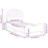 vidaXL Cadru de pat pentru copii cu spătar Roz 70 x 140 cm Catifea