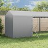 vidaXL Padoc de exterior cu acoperiș argintiu 2x6x2,5m oțel galvanizat