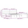 vidaXL Cadru de pat Super King, 180x200 cm, lemn masiv de pin