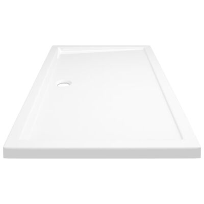 vidaXL Cădiță de duș dreptunghiulară din ABS, alb, 70x120 cm