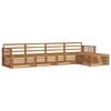 vidaXL Set de canapele de exterior 5 pcs natural Lemn Solid de Acacia