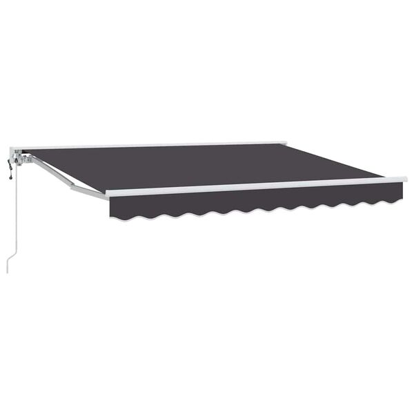 vidaXL Cortina Retractabilă Antracit 300 x 200 cm Poliester și metal