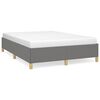 vidaXL Cadru de pat fără saltea, gri &icirc;nchis, 140x190 cm, textil