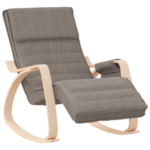 vidaXL Scaun balansoar, gri taupe, material textil