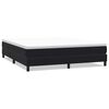 vidaXL Pat cu arcuri fără saltea negru 180x220 cm catifea