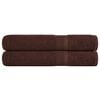 vidaXL Prosoape FROGN 2 buc., maro, 100x200 cm, 360 g/m&sup2;