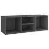 vidaXL Bancă depozitare pantofi, gri extralucios, 102x35x35 cm, PAL