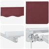 vidaXL Copertină retractabilă manuală Burgundy 3 x 2,5 m