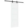 vidaXL Ușă glisantă 73,5 x 211 cm Lemn prelucrat Alb și negru
