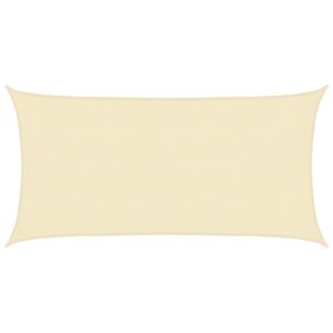 vidaXL P&acirc;nză parasolar, crem, 4 x 7 m, HDPE, 160 g/m&sup2;