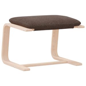 vidaXL Taburet, maro &icirc;nchis, 51x41x40 cm, material textil