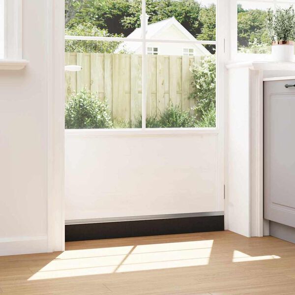 vidaXL Dopuri pentru uși autoadezive 6 pcs Argintiu 100 cm