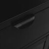 vidaXL Noptiere, 2 buc., negru, 40x30x54,5 cm, oțel și sticlă