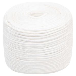 vidaXL Fr&acirc;nghie utilitară multifuncțională 6 mm 250 m Alb PP