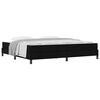 vidaXL Pat cu arcuri Negru 200 x 200 cm țesătură