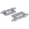 vidaXL Zăvor 2 buc. Argintiu 46 x 17 x 1,2 mm Oțel