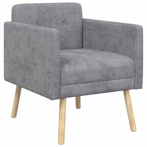 vidaXL Fotoliu decorativ Gri deschis Țesătură Chenille