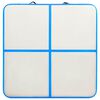 vidaXL Saltea gimnastică gonflabilă cu pompă albastru 200x200x20cm PVC