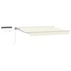 vidaXL Cort electric retractabil Crema și Alb 3,5 x 2,5 m