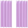 vidaXL Perdele Opaque cu Inel 2 buc. Violet 260 x 140 cm Poliester