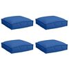 vidaXL Pernă 4 pcs Albastru regal 40 x 40 x 8 cm Material Oxford