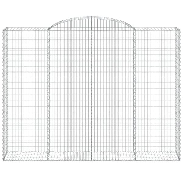 vidaXL Coșuri gabion arcuite, 6 buc, 300x50x220/240cm, fier galvanizat