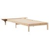 vidaXL Cadru de pat cu mese laterale natural 80 x 220 cm