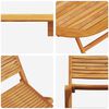 vidaXL Set de masă pentru grădină 7 pcs Maro lemn masiv de acacia