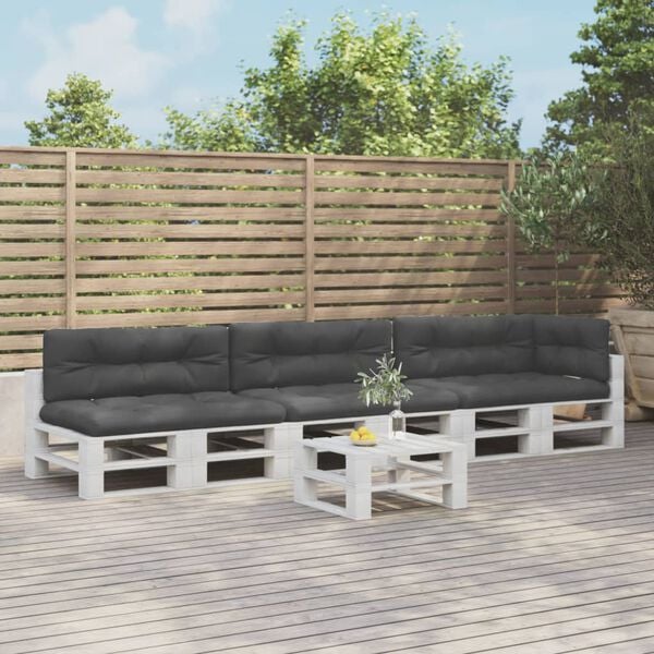 vidaXL Perne de paleți, 7 buc., negru, material textil