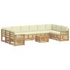 vidaXL Set de canapele de exterior 8 pcs Alb și Crem 59 x 59 x 37 cm