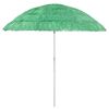 vidaXL Umbrelă de soare de plajă Hawaii, verde, 240 cm