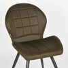 LABEL51 Scaune sufragerie 2 buc "Sil", 51x64x87 cm, army, microfibră