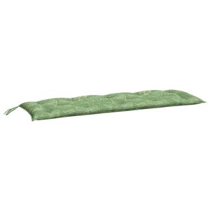vidaXL Pernă bancă de grădină model frunze, 150x50x7 cm, textil oxford