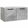 vidaXL Oglindă TV montată pe perete Gri Beton 59,5 x 31 x 30 cm