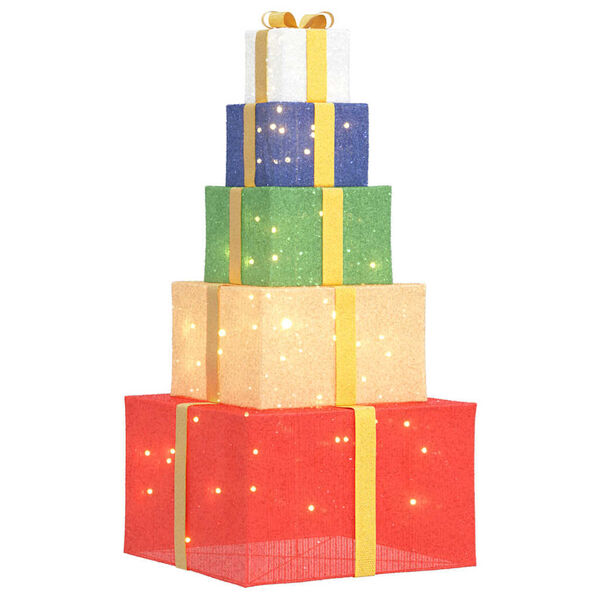 vidaXL Cutie cadou pentru decorațiuni de Crăciun 250 LED-uri alb cald