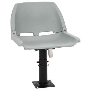 vidaXL Set scaun pliabil, 2 piese, fără pernă, gri, 48x51x41 cm