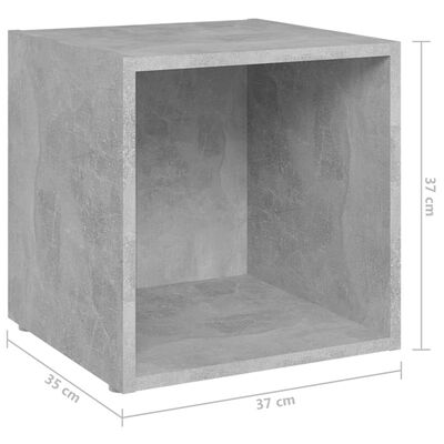 vidaXL Set de dulapuri TV, 8 piese, gri beton, PAL
