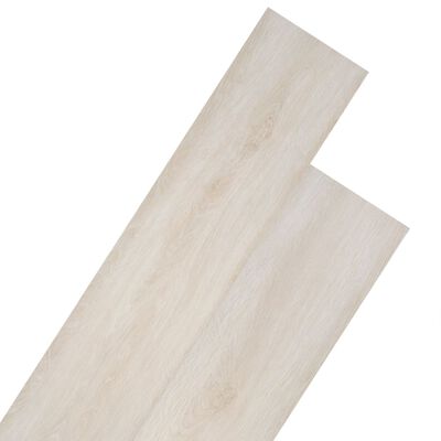 vidaXL Plăci de pardoseală, stejar clasic alb, 4,46 m², 3 mm, PVC