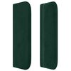 vidaXL Tăblie de pat cu aripioare verde &icirc;nchis 203x16x78/88 cm catifea