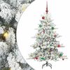 vidaXL Brad de Crăciun artificial cu ramuri articulare Alb 150 cm