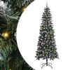 vidaXL Brad de Crăciun artificial Verde 240 cm PVC, plastic și oțel