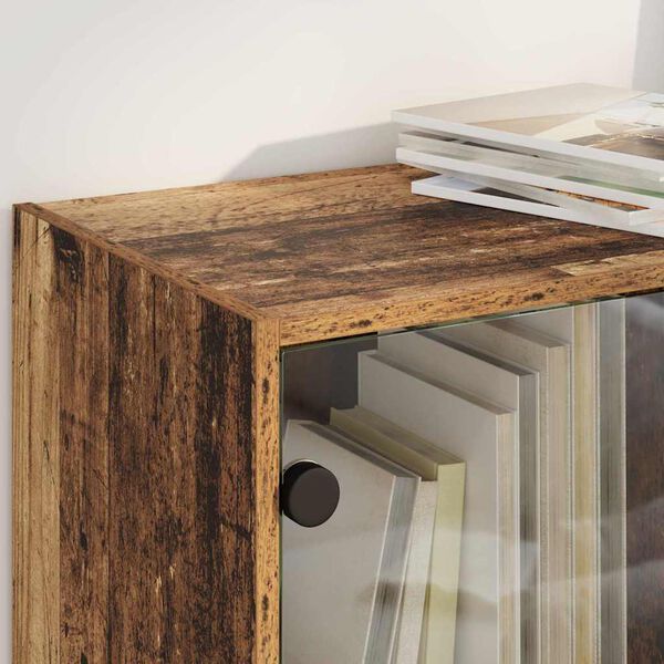 vidaXL Bufet 2 pcs Lemn Vechi 68 x 37 x 142 cm Lemn compozit