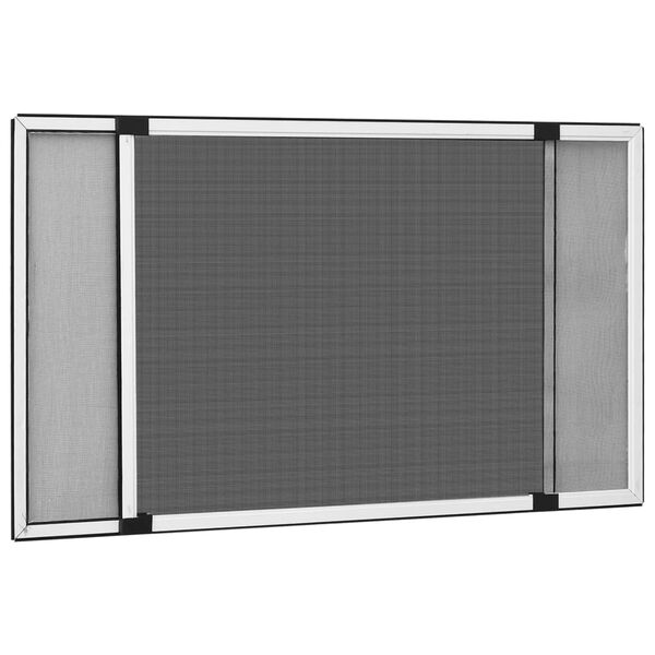 vidaXL Plasă insecte extensibilă pentru ferestre, alb, (100-193)x75 cm