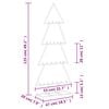 vidaXL Brad de Crăciun din metal pentru decor, negru, 125 cm