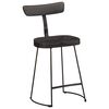 vidaXL Scaune de bar 2 buc Negru 49x43x79 cm Lemn masiv Mango